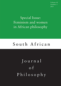 Cover image for South African Journal of Philosophy, Volume 42, Issue 3, 2023