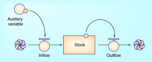 Figure 1.  Conceptual construction of a system dynamics model.Reproduced with permission from Citation[29].