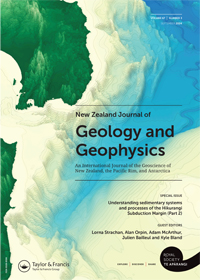 Cover image for New Zealand Journal of Geology and Geophysics