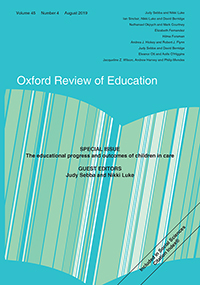 Cover image for Oxford Review of Education, Volume 45, Issue 4, 2019