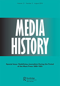 Cover image for Media History, Volume 21, Issue 3, 2015