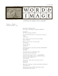 Cover image for Word & Image, Volume 31, Issue 4, 2015