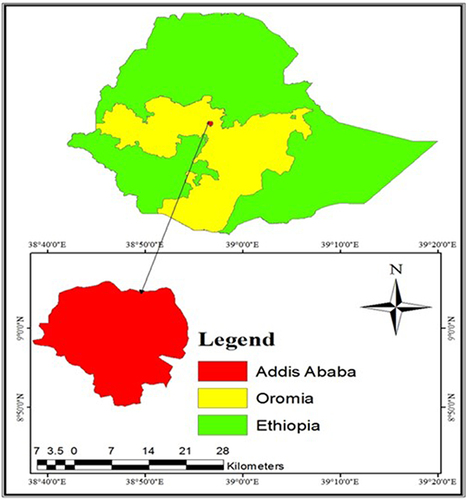 Figure 1 Map of the study areas.