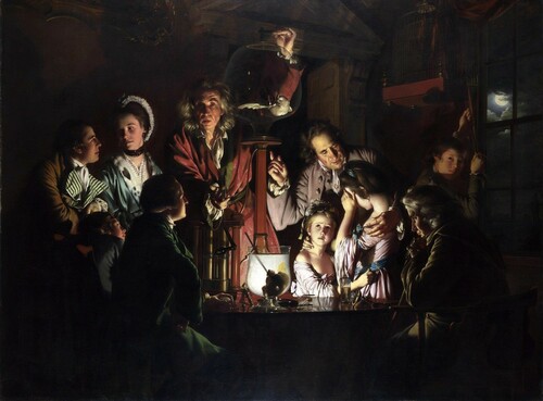 Figure 1. An experiment on a bird in the air pump [Painting], by J. Wright of Derby, 1768, National Gallery, London. http://www.nationalgallery.org.uk/paintings/joseph-wright-of-derby-an-experiment-on-a-bird-in-the-air-pump.