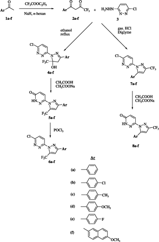 Scheme 1 The synthetic methodology used in the preparation of title compounds.