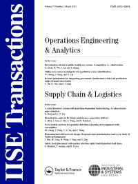 Cover image for IISE Transactions, Volume 55, Issue 3, 2023