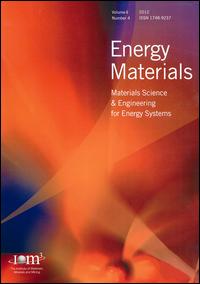 Cover image for Energy Materials, Volume 13, Issue 1, 2018