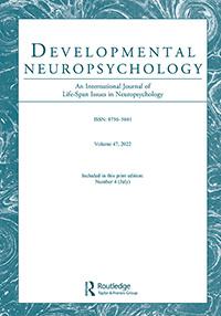 Cover image for Developmental Neuropsychology, Volume 47, Issue 4, 2022