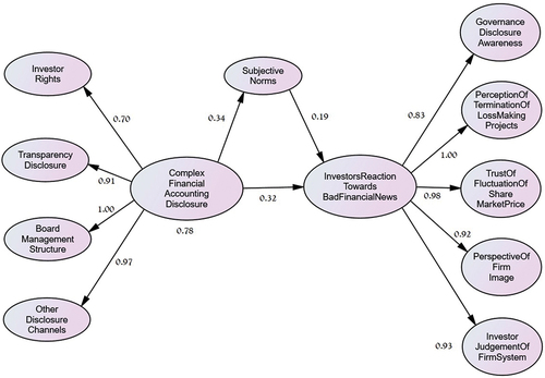 Figure 3. The study model after moderation.