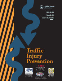 Cover image for Traffic Injury Prevention, Volume 22, Issue 7, 2021