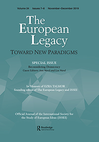 Cover image for The European Legacy, Volume 24, Issue 7-8, 2019