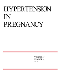 Cover image for Hypertension in Pregnancy, Volume 39, Issue 3, 2020