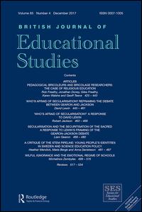 Cover image for British Journal of Educational Studies, Volume 35, Issue 1, 1987