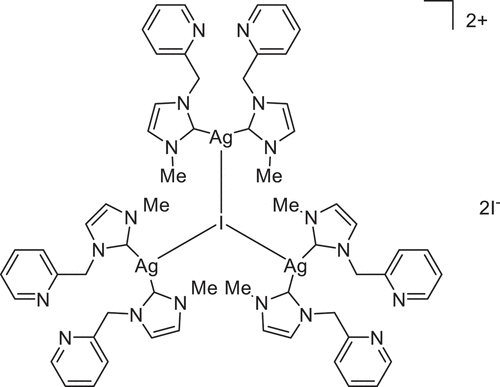 Scheme 1. Trinulcear silver complex catalyst for ethylene polymerization [Citation33].