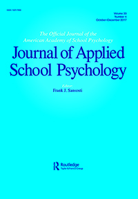 Cover image for Journal of Applied School Psychology, Volume 33, Issue 4, 2017