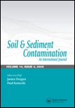 Cover image for Soil and Sediment Contamination: An International Journal, Volume 22, Issue 4, 2013