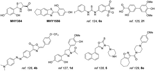 Figure 11. Recently developed synthetic tyrosinase inhibitors.