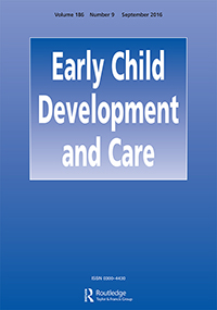 Cover image for Early Child Development and Care, Volume 186, Issue 9, 2016