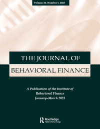 Cover image for Journal of Behavioral Finance, Volume 24, Issue 1, 2023