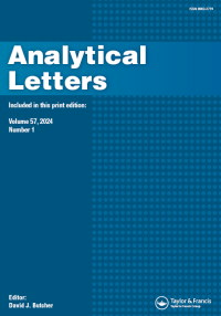 Cover image for Analytical Letters, Volume 57, Issue 1, 2024