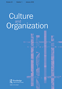 Cover image for Culture and Organization, Volume 22, Issue 1, 2016