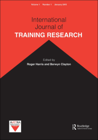 Cover image for International Journal of Training Research, Volume 12, Issue 2, 2014