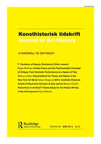 Cover image for Konsthistorisk tidskrift/Journal of Art History, Volume 89, Issue 2, 2020