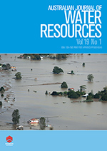 Cover image for Australasian Journal of Water Resources, Volume 19, Issue 1, 2015