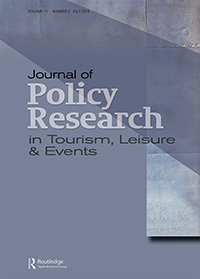 Cover image for Journal of Policy Research in Tourism, Leisure and Events, Volume 11, Issue 2, 2019