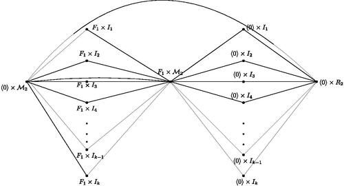 Fig. 7 The graph PIS(F1×R2), where R2 is a principal ideal ring