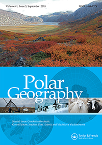 Cover image for Polar Geography, Volume 41, Issue 3, 2018