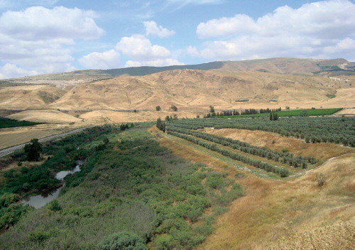 Water politics in Jordan—the Jordan River Basin from the Jordanian side.