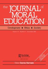 Cover image for Journal of Moral Education, Volume 45, Issue 4, 2016