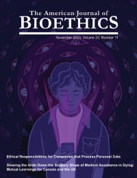 Cover image for The American Journal of Bioethics, Volume 23, Issue 11, 2023