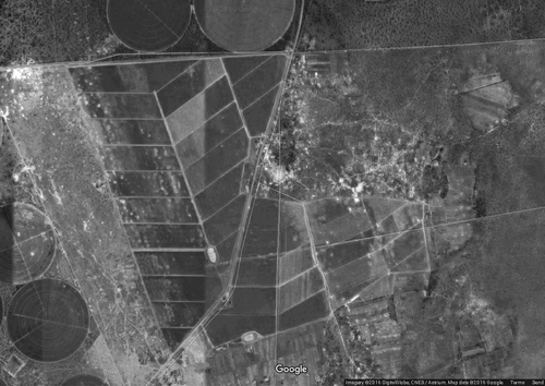 Figure 1. Satellite image of Magobbo Block. Source: Google Maps/DigitalGlobe, 2016.