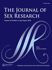 Cover image for The Journal of Sex Research, Volume 55, Issue 6, 2018