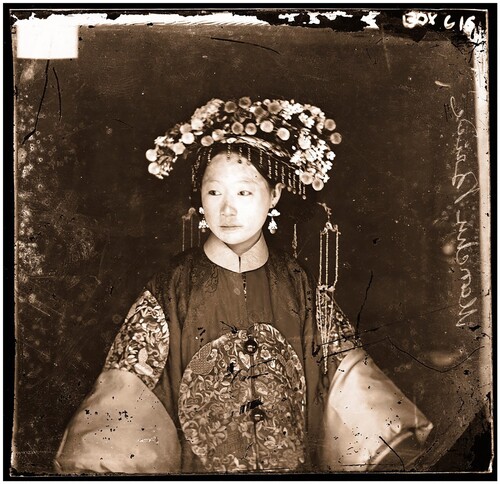 Figure 4. John Thomson, A Manchu Bride, 1871, digital positive of original glassplate negative, 12.1 × 16.5 cm. Wellcome Collection, London.