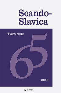 Cover image for Scando-Slavica, Volume 65, Issue 2, 2019