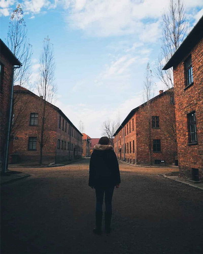 Figure 1. Picture posted to Instagram by martaduarte2 (Citation2018), captioned with ‘Even if surrounded with explanations, Auschwitz can never be grasped’. © Marta Duarte 2018.