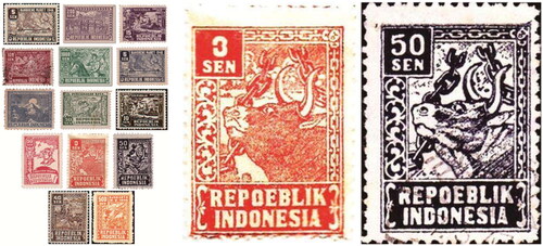 Figure 1. The revolution series including Banteng stamps.Source: Carollina (Citation2016).