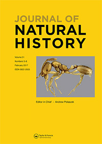 Cover image for Journal of Natural History, Volume 51, Issue 5-6, 2017