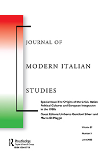 Cover image for Journal of Modern Italian Studies, Volume 27, Issue 3, 2022