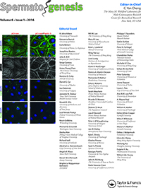 Cover image for Spermatogenesis, Volume 6, Issue 1, 2016