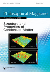 Cover image for Philosophical Magazine, Volume 103, Issue 5, 2023