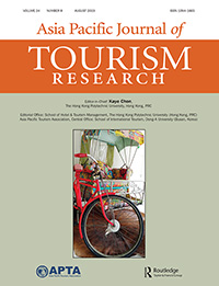 Cover image for Asia Pacific Journal of Tourism Research, Volume 24, Issue 8, 2019