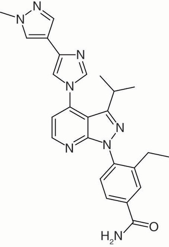 Figure 1. The chemical structure of pimitespib.