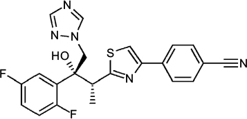 Figure 2 Chemical structure of isavuconazole.