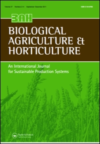 Cover image for Biological Agriculture & Horticulture, Volume 9, Issue 4, 1993