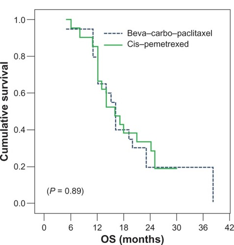 Figure 2 Overall survival for both treatment arms.