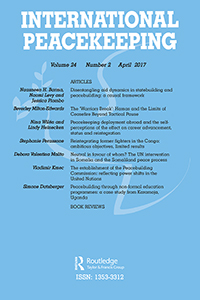 Cover image for International Peacekeeping, Volume 24, Issue 2, 2017